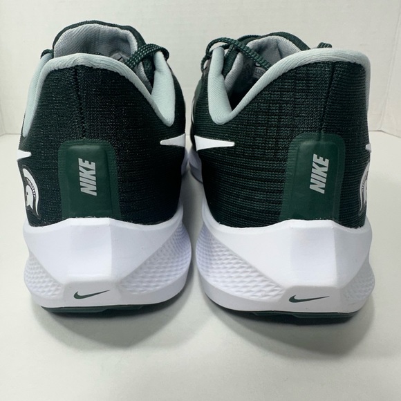 New Nike Men’s 10.5 Air Zoom Pegasus 39 Michigan State Spartans Green White - Picture 7 of 12